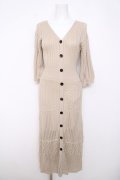 An MILLE / ニットワンピース  ベージュ Y-26-03-22-066-EL-OP-SZ-ZY