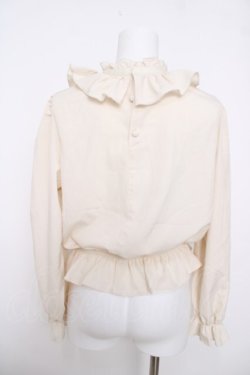 画像2: m petit by misako / フリルペプラムブラウス M 淡薄橙 Y-26-03-22-068-LO-BL-SZ-ZY