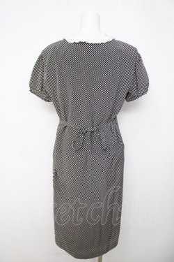 画像2: INGEBORG / リボン付きドットワンピース F 黒 Y-26-03-22-069-LO-OP-SZ-ZY