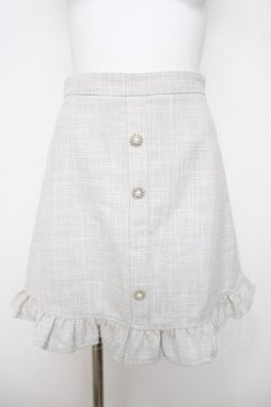 画像1: evelyn / 裾フリル台形スカート  オフ Y-26-03-22-070-LO-SK-SZ-ZY