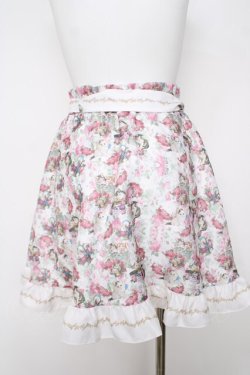 画像2: ANGELIQUE ROSA / アモエナキャット柄スカート  白 Y-26-03-22-071-LO-SK-SZ-ZY