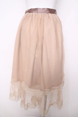 画像2: evelyn / ダブルチュールスカート  ベージュ Y-26-03-22-073-LO-SK-SZ-ZY