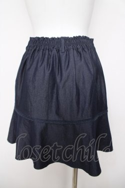 画像2: axes femme / 切替フレアスカパン M インディゴ Y-26-03-22-074-AX-PA-SZ-ZY