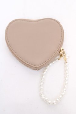 画像2: m petit by misako / AM*ハートガタミニコインケース  中茶 Y-26-03-22-001-LO-ZA-SZ-ZY