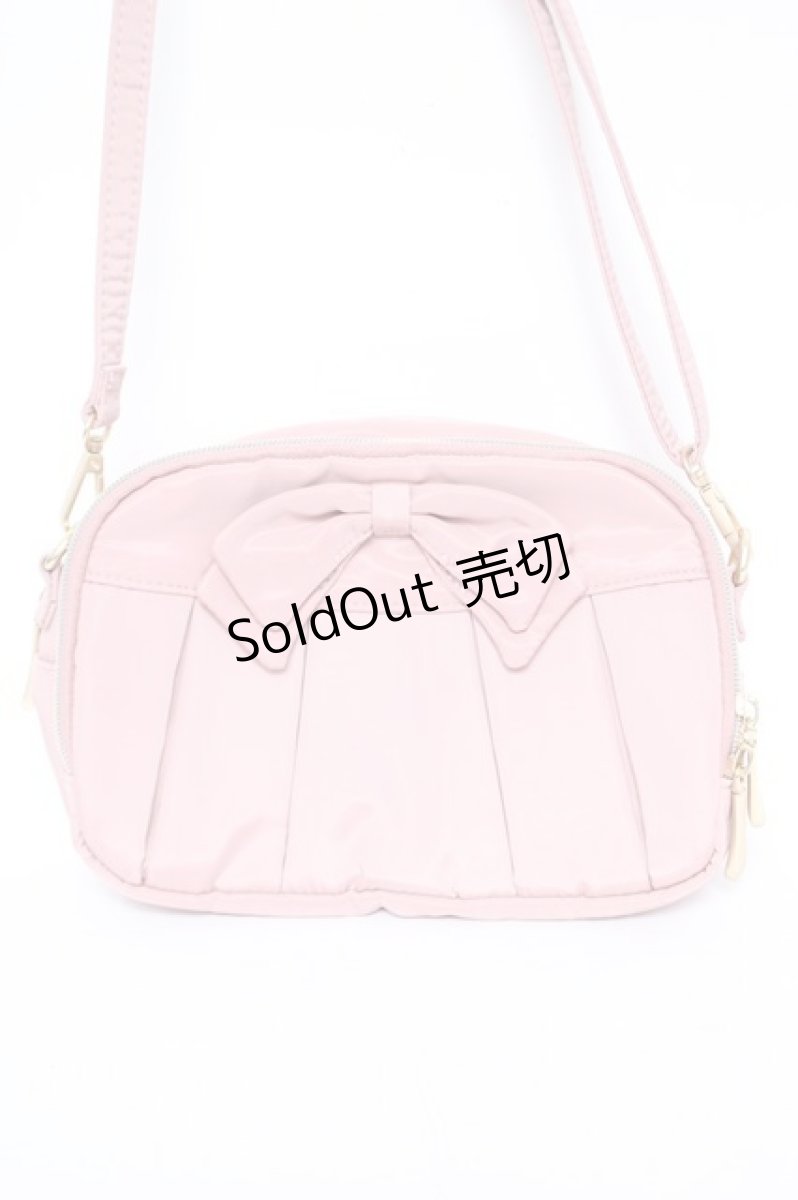 画像1: m petit by misako / AMリボンショルダーウォレットSLD  中桃 Y-26-03-22-002-LO-BG-SZ-ZT286 (1)