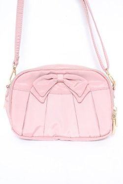 画像1: m petit by misako / AMリボンショルダーウォレットSLD  中桃 Y-26-03-22-002-LO-BG-SZ-ZY