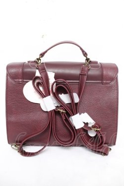 画像2: m petit by misako / AM*フラップ3WAYリュック  濃赤 Y-26-03-22-011-LO-BG-SZ-ZY