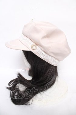 画像2: axes femme / 波型レースマリンキャスケット  オフベージュ Y-26-03-22-015-AX-AC-SZ-ZY