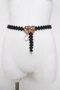 m petit by misako / サンリオキャラクターズコラボ クロミ パールベルト  黒 Y-26-03-22-018-LO-ZA-SZ-ZY