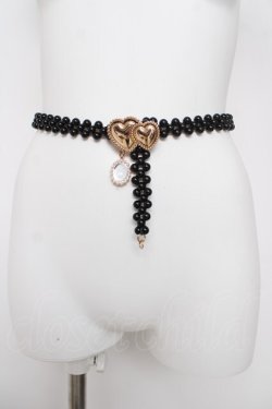 画像1: m petit by misako / サンリオキャラクターズコラボ クロミ パールベルト  黒 Y-26-03-22-018-LO-ZA-SZ-ZY