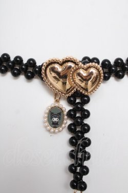 画像2: m petit by misako / サンリオキャラクターズコラボ クロミ パールベルト  黒 Y-26-03-22-018-LO-ZA-SZ-ZY