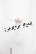 m petit by misako / サンリオキャラクターズコラボマイメロディパールベルト  白 Y-26-03-22-019-LO-ZA-SZ-ZT0330Y