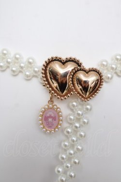 画像2: m petit by misako / サンリオキャラクターズコラボマイメロディパールベルト  白 Y-26-03-22-019-LO-ZA-SZ-ZY