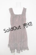 axes femme / アンティーク柄ワンピース M ワイン Y-26-03-22-023-AX-OP-SZ-ZY