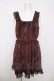 画像1: axes femme / アンティーク柄ワンピース M ワイン Y-26-03-22-023-AX-OP-SZ-ZY (1)