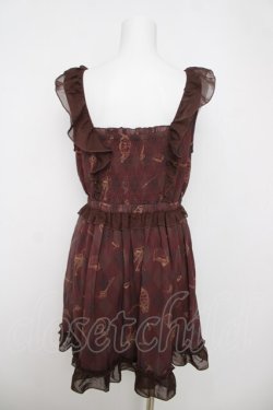 画像2: axes femme / アンティーク柄ワンピース M ワイン Y-26-03-22-023-AX-OP-SZ-ZY