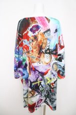 画像2: TRAVAS TOKYO / グラフィック総柄Tシャツ  白 Y-26-03-22-030-PU-TO-SZ-ZY (2)