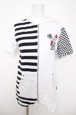 画像1: Deorart / ネコミミ切替パーカー M 白 Y-26-03-22-035-PU-TO-SZ-ZY