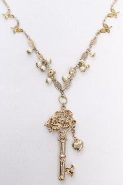 画像1: axes femme / 鍵モチーフネックレス  ゴールド Y-26-03-24-001-AX-CO-SZ-ZY