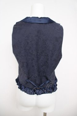 画像2: axes femme / ジャガードベスト  紺 Y-26-03-24-043-AX-TO-SZ-ZY