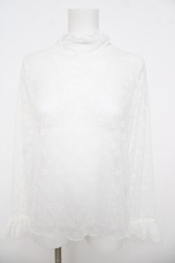 画像1: axes femme / 花レースフレアシアーインナー F 白 Y-26-03-24-052-AX-TO-SZ-ZY