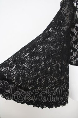 画像3: axes femme / チェーン付き総レースボレロ F 黒 Y-26-03-24-054-AX-TO-SZ-ZY