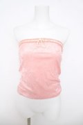 LIZ LISA / リボン通しベロアトップ  ピンク Y-26-03-24-007-LO-TO-SZ-ZY