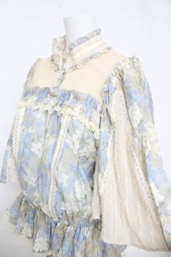 画像3: Hoshibako Works / ルーセントガーデン トップス  サックス×フラワー Y-26-03-24-060-LO-TO-SZ-ZY