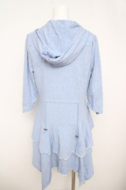 画像2: Rozen Kavalier / ZIPフード刺繍入りカーディガン  ブルー Y-26-03-24-062-OO-TO-SZ-ZY