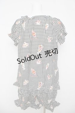 画像2: Innocent World / スウィートルームウェアー(ドルチェ柄)  黒 Y-26-03-24-065-IW-OP-SZ-ZY