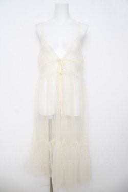 画像1: axes femme / シフォンオーバーキャミワンピース F 生成り Y-26-03-24-066-AX-OP-SZ-ZY