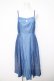 画像1: axes femme / チェーン使いバイカラーワンピース F ブルー Y-26-03-24-069-AX-OP-SZ-ZY (1)
