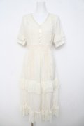 axes femme / レースラインティアードワンピース F 生成り Y-26-03-24-071-AX-OP-SZ-ZY