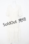 axes femme / レースラインティアードワンピース F 生成り Y-26-03-24-071-AX-OP-SZ-ZY