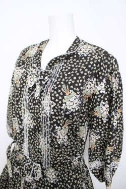 画像3: PINK HOUSE / クローバー&シロツメクサワンピース F ブラック Y-26-03-24-079-LO-OP-SZ-ZY