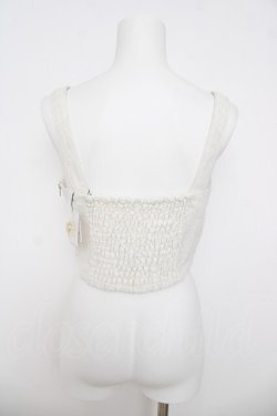 画像2: Ank Rouge / ブロードツイードビスチェ M ホワイト Y-26-03-24-010-CA-TO-SZ-ZY