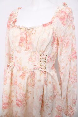 画像3: LIZ LISA / オフショルローズ柄ワンピース 0 オフ Y-26-03-24-086-LO-OP-SZ-ZY