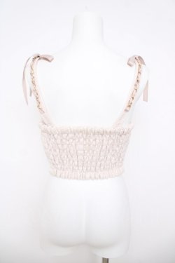 画像2: LIZ LISA / チェーンストラップツイードビスチェ 0 ベージュ Y-26-03-24-011-LO-OP-SZ-ZY