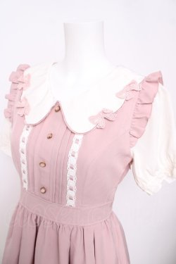 画像3: LIZ LISA / スカラップリボンレースワンピース 0 ピンク Y-26-03-24-093-LO-OP-SZ-ZY