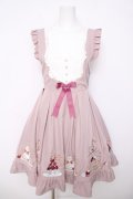 Amavel / Macaron Teapartyジャンパースカート F ピンク Y-26-03-24-096-CA-OP-SZ-ZY