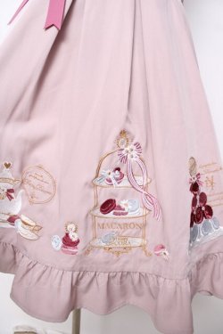 画像4: Amavel / Macaron Teapartyジャンパースカート F ピンク Y-26-03-24-096-CA-OP-SZ-ZY