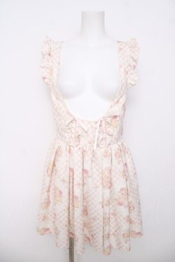 画像1: LIZ LISA / My Melodyキュンキュンギンガム花柄ジャンスカ 0 ピンク Y-26-03-24-098-LO-SK-SZ-ZY