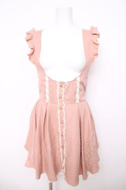 画像1: LIZ LISA / バックティアード刺繍スカート 0 オレンジ Y-26-03-24-099-LO-SK-SZ-ZY