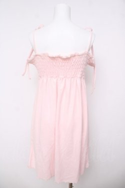 画像2: TRALALA / 肩リボンシャーリングキャミワンピース 0 ピンク Y-26-03-24-102-LO-OP-SZ-ZY