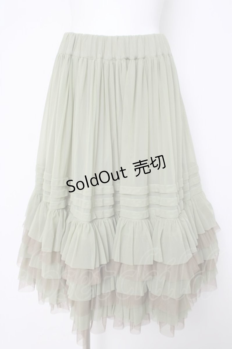 画像1: Juliette et Justine / Petale de rose Skirt F ミントグリーン Y-26-03-24-104-CL-SK-SZ-ZY (1)