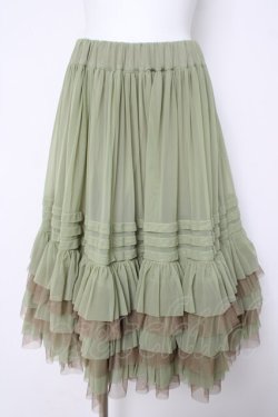画像1: Juliette et Justine / Petale de rose Skirt F ミントグリーン Y-26-03-24-104-CL-SK-SZ-ZY