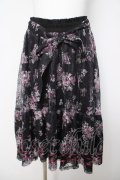 axes femme / フラワーレーススカート F 黒 Y-26-03-24-105-AX-SK-SZ-ZY