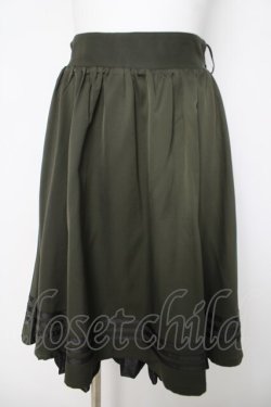 画像1: axes femme / ミリタリー風ミニスカート  カーキ Y-26-03-24-107-AX-SK-SZ-ZY