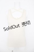 LIZ LISA / パールデザインクロス起毛タンクトップ 0 アイボリー Y-26-03-24-014-LO-TO-SZ-ZY
