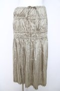 INGEBORG / ワンウェイプリーツスカート  ベージュ Y-26-03-24-109-LO-SK-SZ-ZY